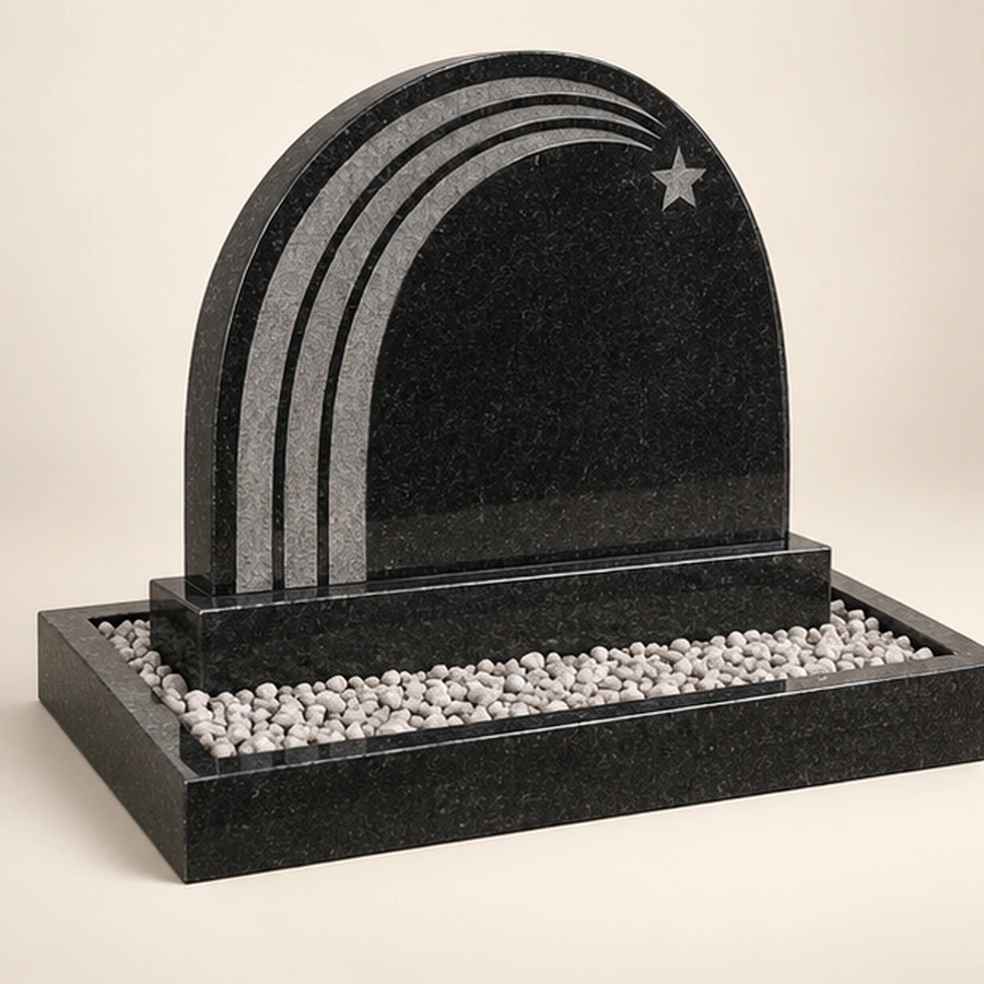 Детский памятник ДТ-054, чёрный гранит