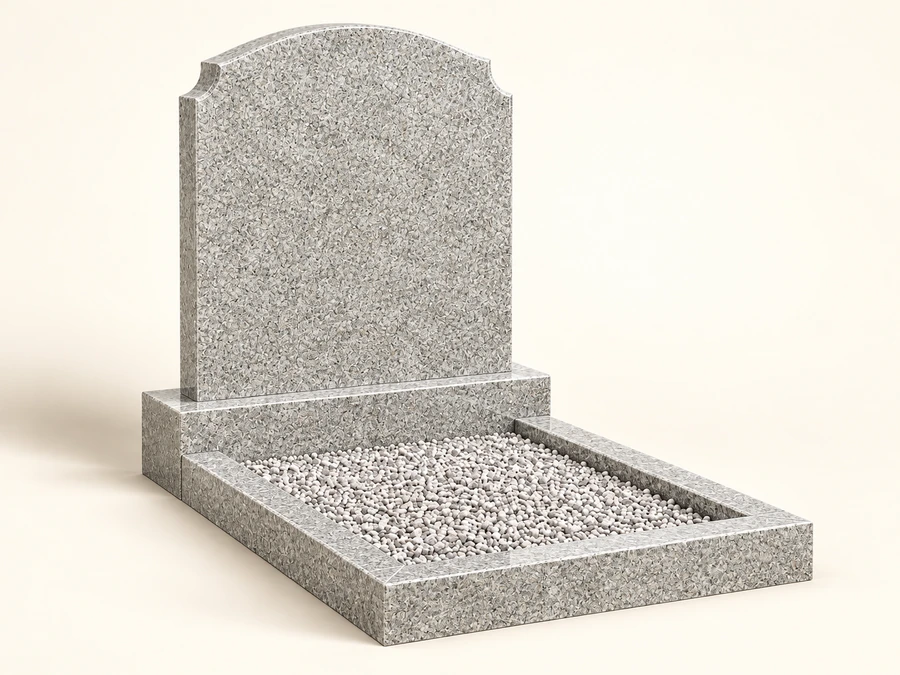 Вертикальные — В 21, Гранит Мансуровский (серый)